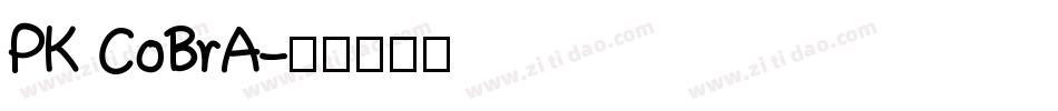 PK CoBrA字体转换